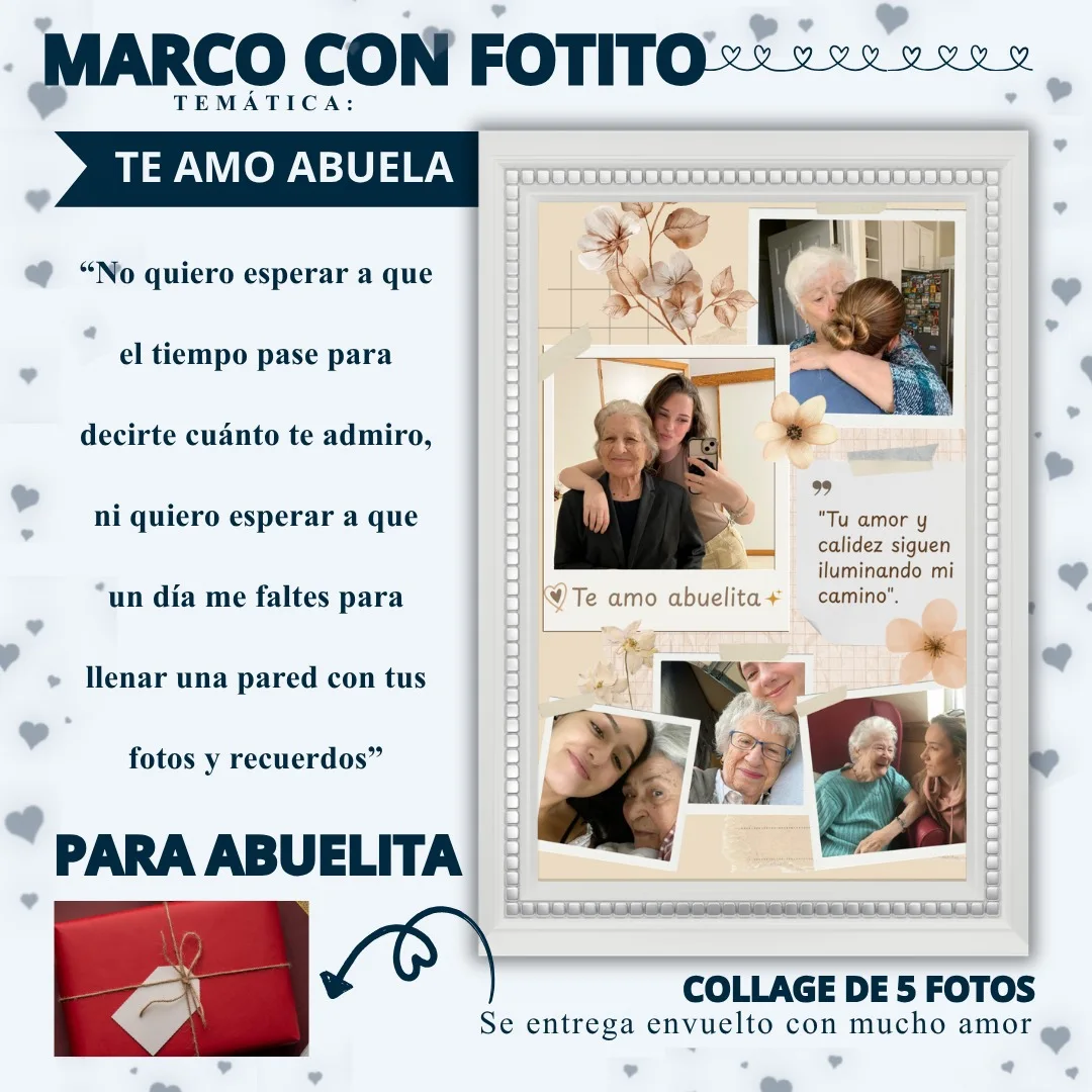 Marco collage para abuela